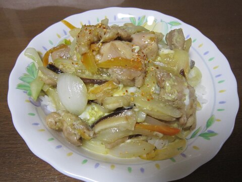 野菜たっぷり親子丼